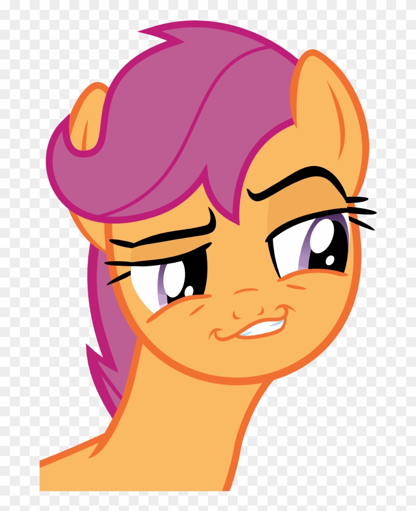 Scootaloo Smirk By Thinkingwithsmile - Sonic Content Aware Scale #602405