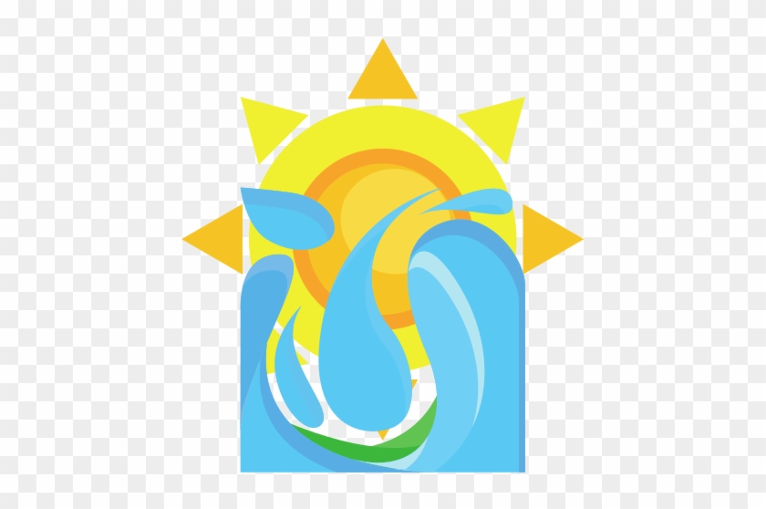 Isolated Sun With Raindrops - Icon #602511