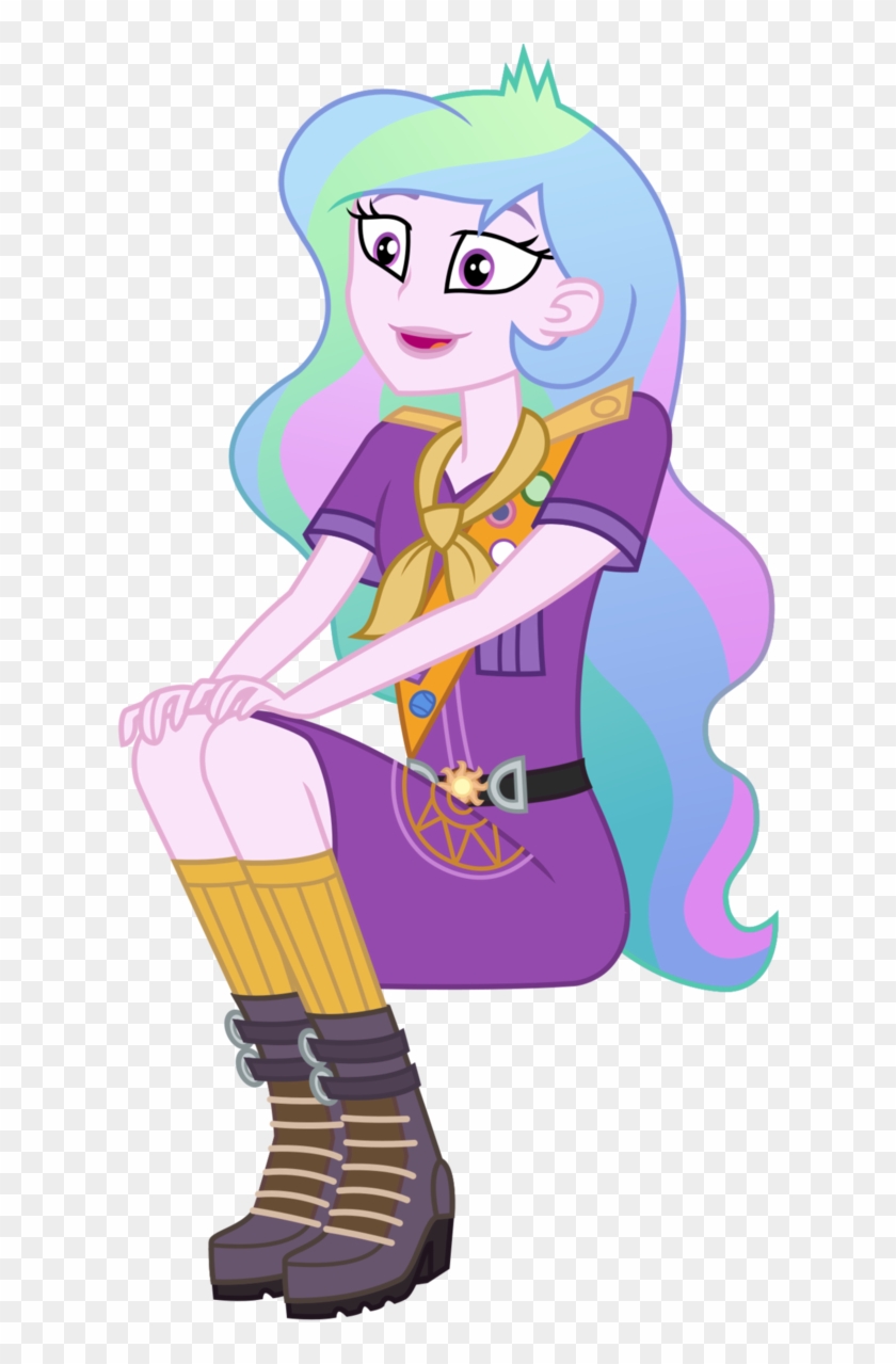 Camp Everfree Celestia By Sketchmcreations - Principal Celestia Camp Everfree #602514