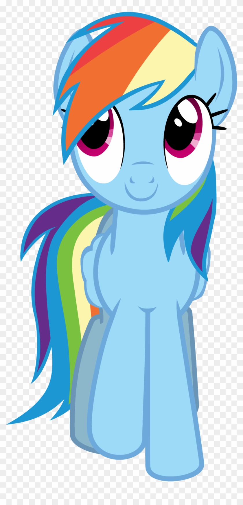 Rainbow Dash Vector - My Little Pony Rainbow Dash Front #602582