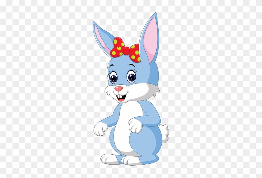 Blue Baby Bunny - Cute Cartoon Baby Bunnies - Free Transparent PNG Clipart  Images Download