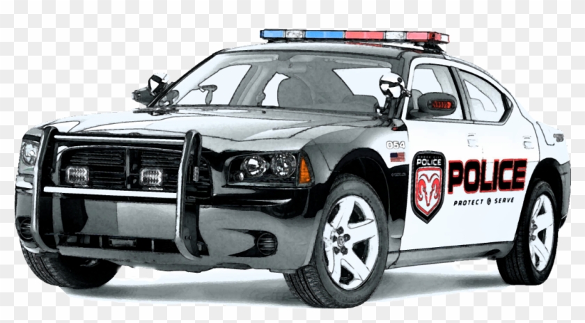 Dodge Charger Police Car - Cop Car Transparent Background #602979