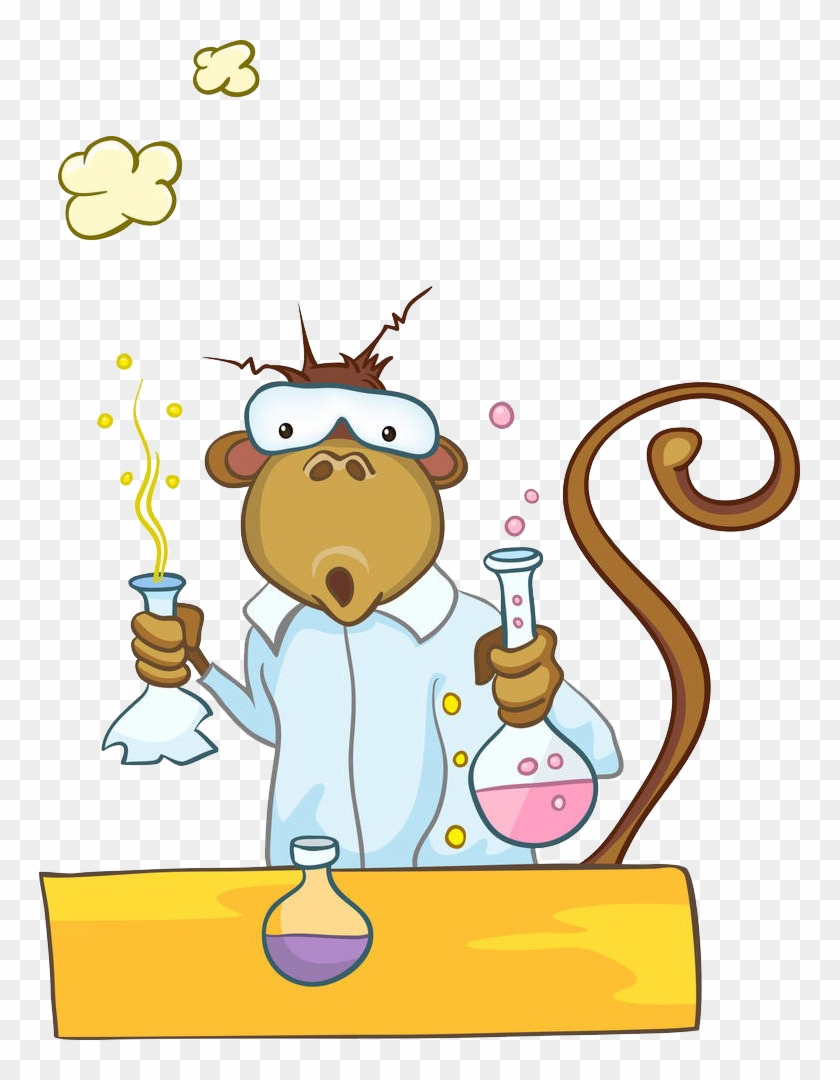 Cartoon Chemistry Mole Illustration - Cartoon Chemistry Mole Illustration #603039