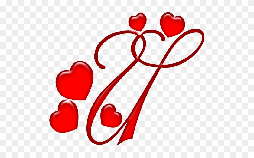 Alfabeto Coração Em Png - Alfabeto Rojo Con Corazones #603059