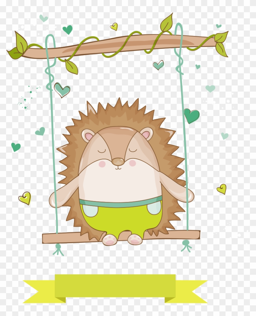 Giant Panda Hedgehog Baby Shower Cuteness Clip Art - Giant Panda Hedgehog Baby Shower Cuteness Clip Art #603115