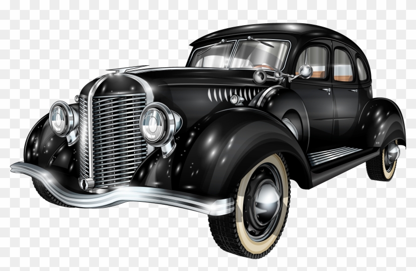 Old Car Clipart Png - Vintage Retro Car Vector #603098