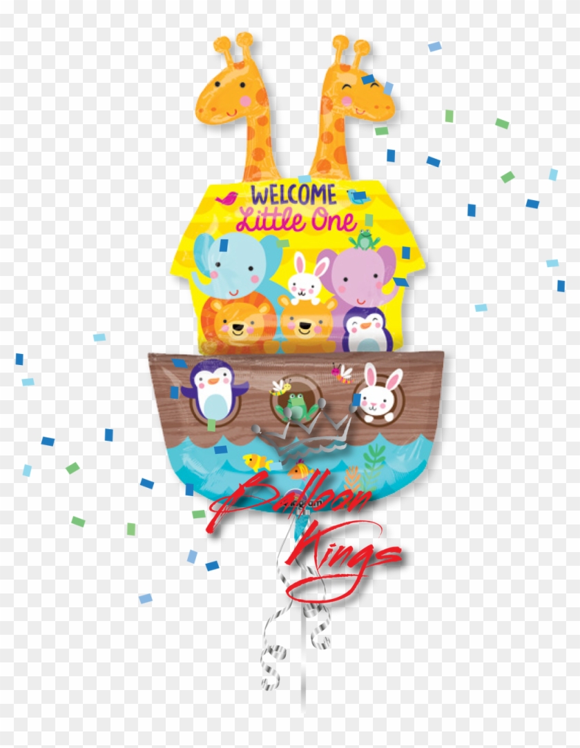 Baby Shower Noahs Ark - Noah's Ark Welcome Baby 37" Balloon (each) - Party #603145