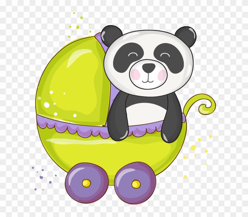Giant Panda Baby Shower Infant Clip Art - Bebe Panda Para Tarjeta Boy #603169