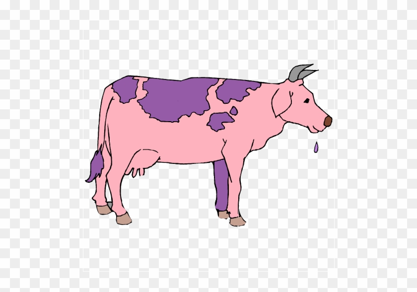 Pink And Purple Cow #603223