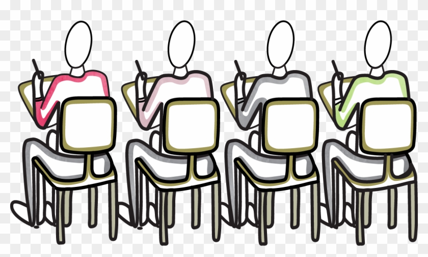Students Taking Notes - Students Taking Notes Clipart #603318
