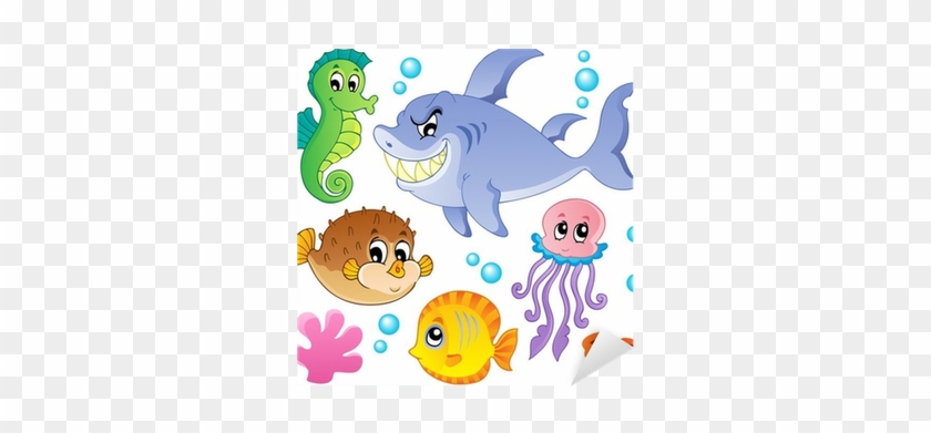 Sea Fishes And Animals Collection 4 Sticker • Pixers® - Frutos Do Mar Em Desenho #603370