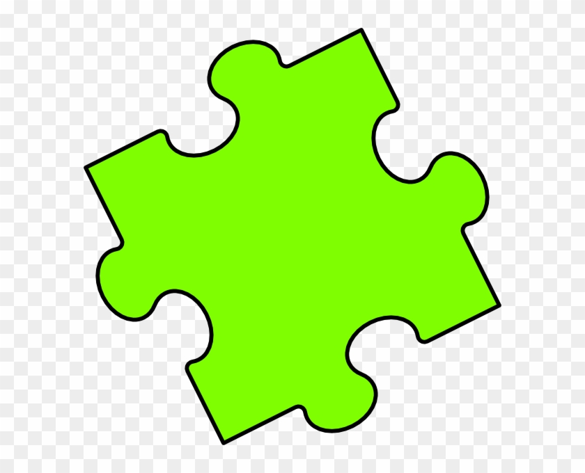 Green Puzzle Piece Clipart - Green Puzzle Piece Clipart #603535