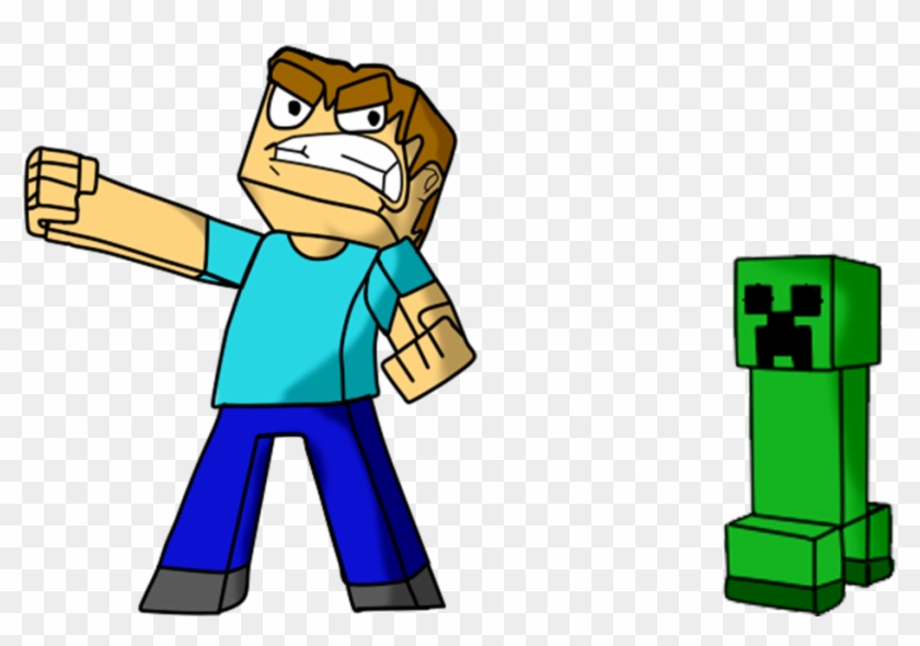 Minecraft Steve Creeper By Cristianatilio24h - Minecraft #603593