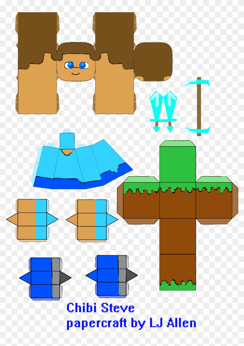 Steve Minecraft Paper Craft Model  Free Printable Papercraft Templates