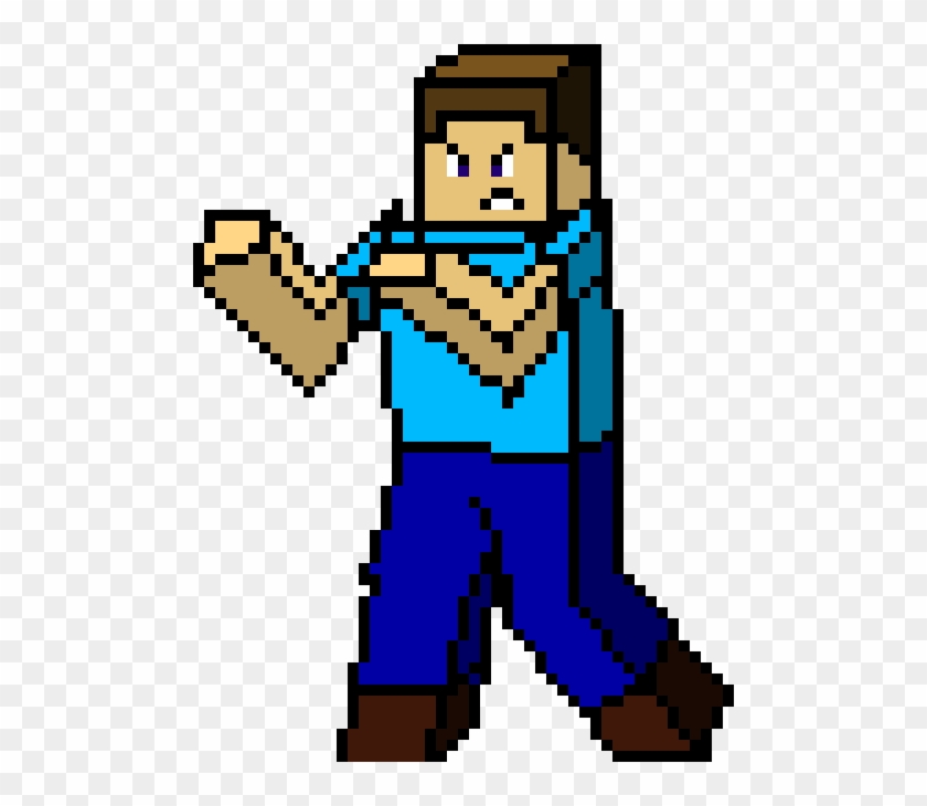 Minecraft Steve Pixel Art By Abdullahaswad - Minecraft Steve Pixel Art - .....