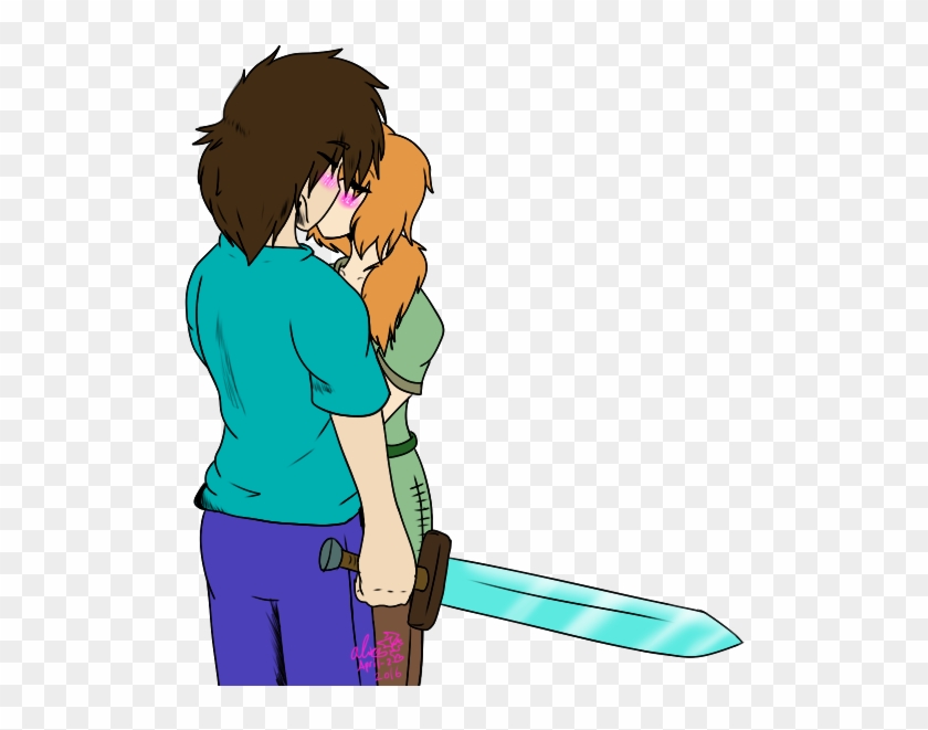 Sweet Kiss Stevlex By Candysugarskullgirl9 - Minecraft #603774