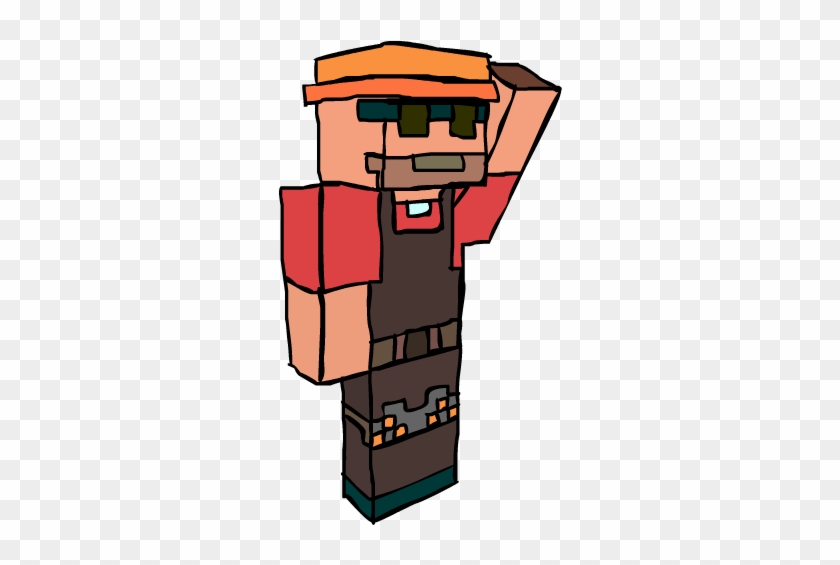 Tf2 Engineer In Minecraft By Theragingfusion - Cartoon #603874