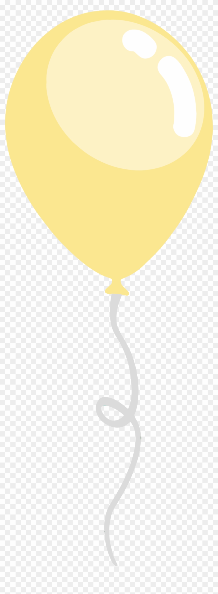 Balloon - Pastel Yellow Balloons Png #603926