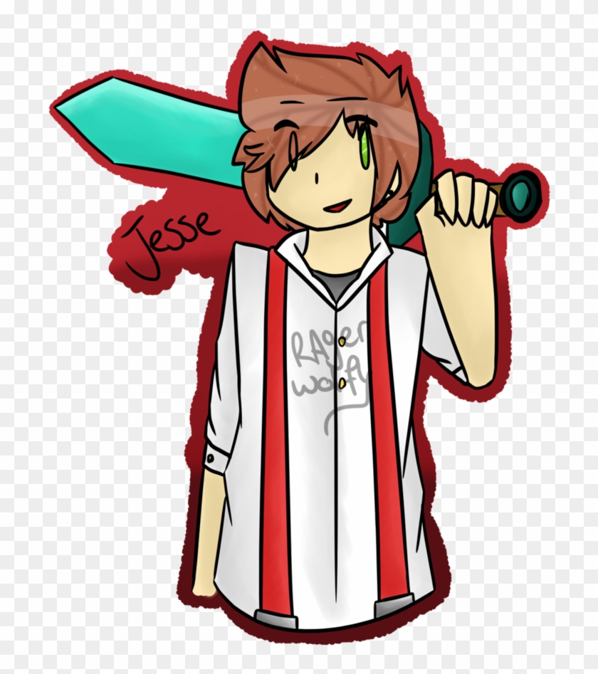 minecraft Story Mode] Jesse By Ragerwolfy - Cartoon - Free Transparent PNG  Clipart Images Download