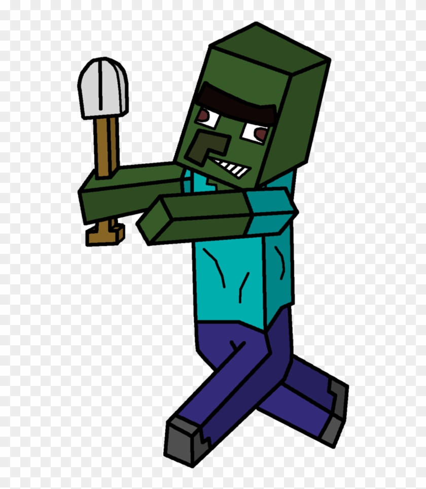 Villager Zombie By Mrbleistift - Minecraft Cartoon Zombie Villager #603961