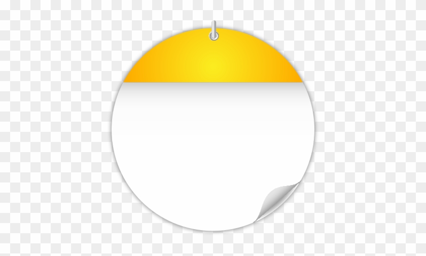 Circle Calendar Date Icon Yellow - Calander Design Hd Png #604053