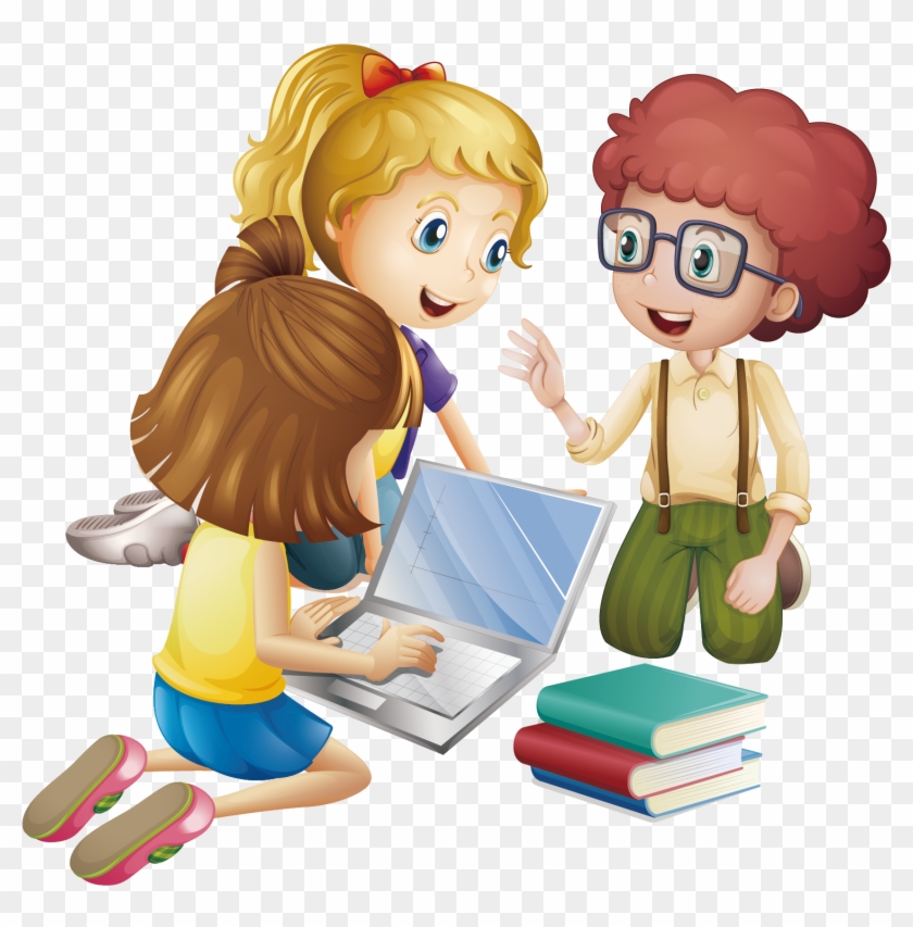 Student Cartoon Learning Education - Animated Group Of Students #604232