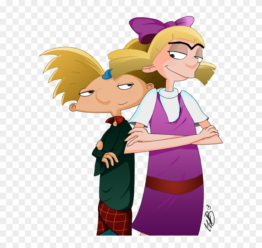 Arnold Loves Helga - Arnold And Helga Png #604250