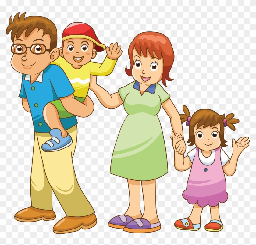 Family Cartoon Drawing - Cartoon #604427