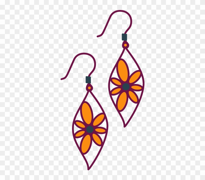 Earring Drawing Clip Art - Earring Drawing - Free Transparent PNG Clipart  Images Download