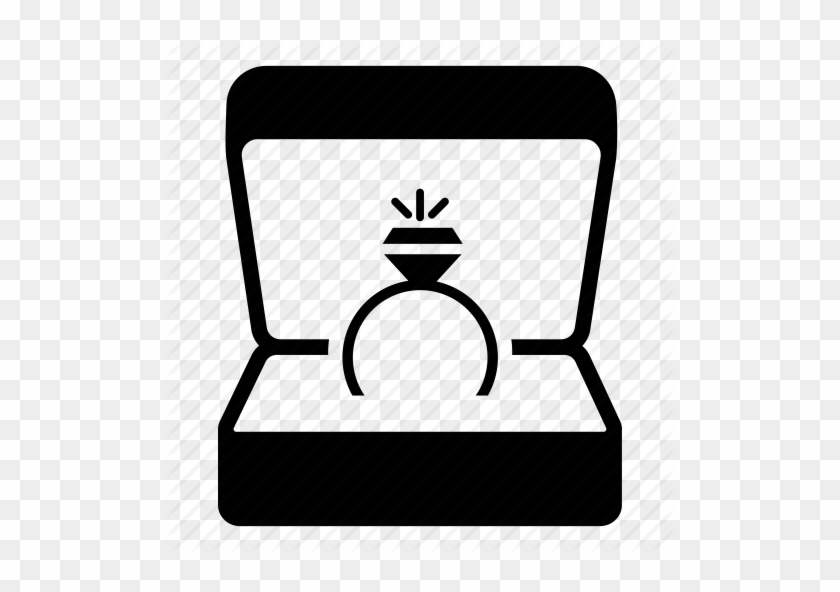 Diamond Ring, Jewelry, Ring, Ring - Engagement Ring Box Icon #604444