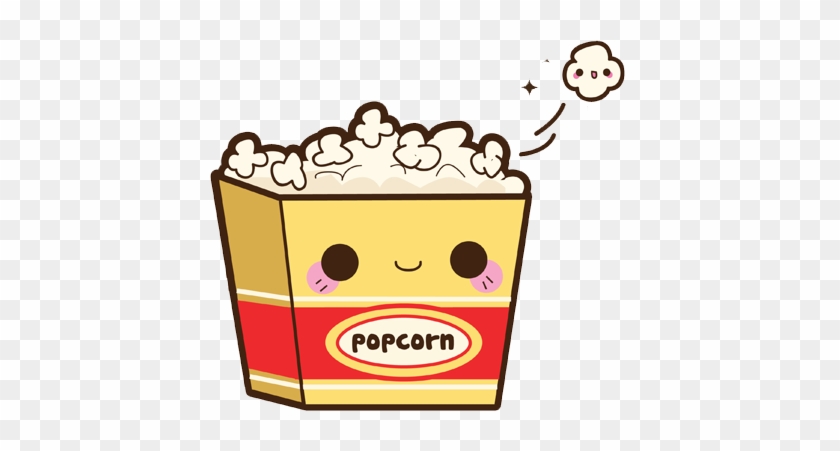 Cine - Cute Popcorn Drawing #604460
