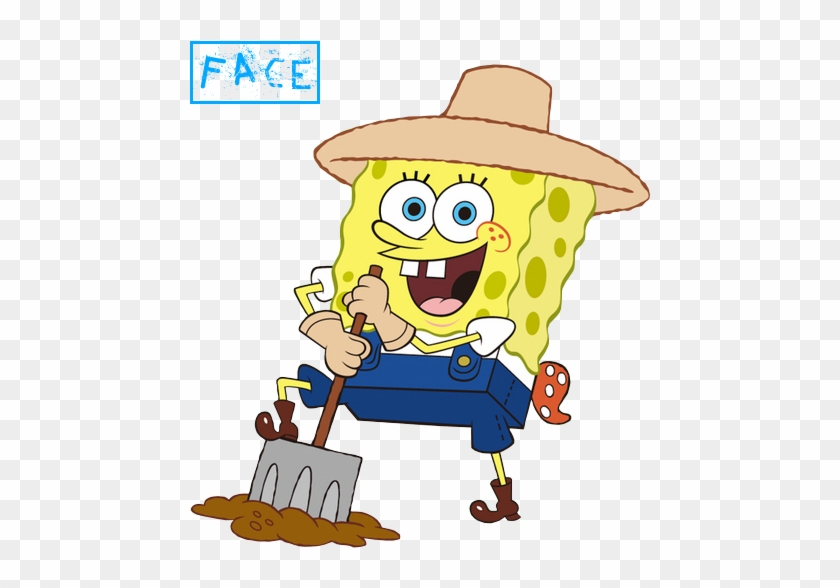 Farming Spongebob - Nickelodeon Spongebob Squarepants Workman-style Metal #604546