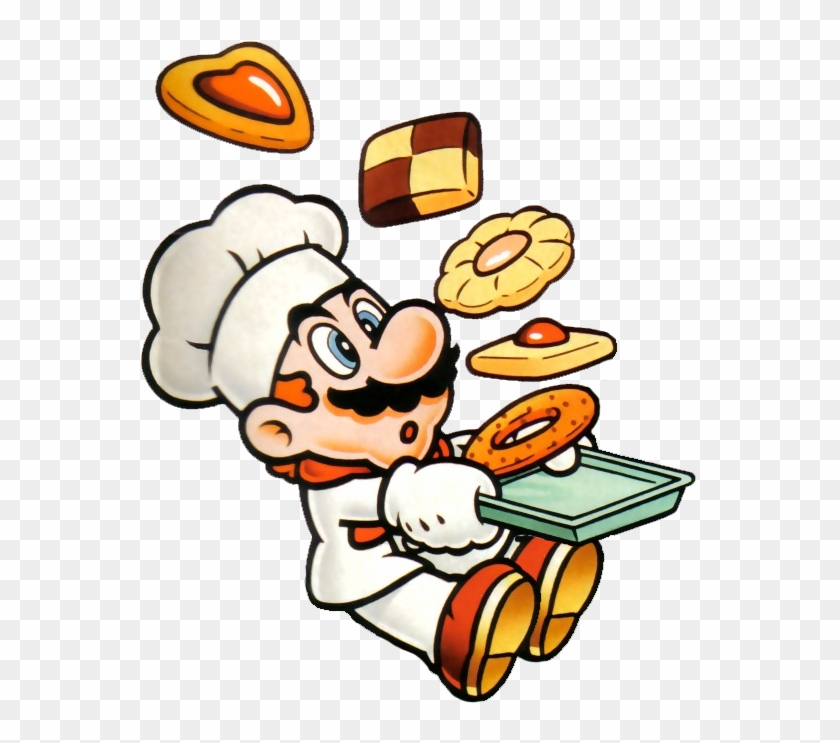 In His Appearances In Other Games Mario Either Wore - Yoshi's Cookie Mario #604739