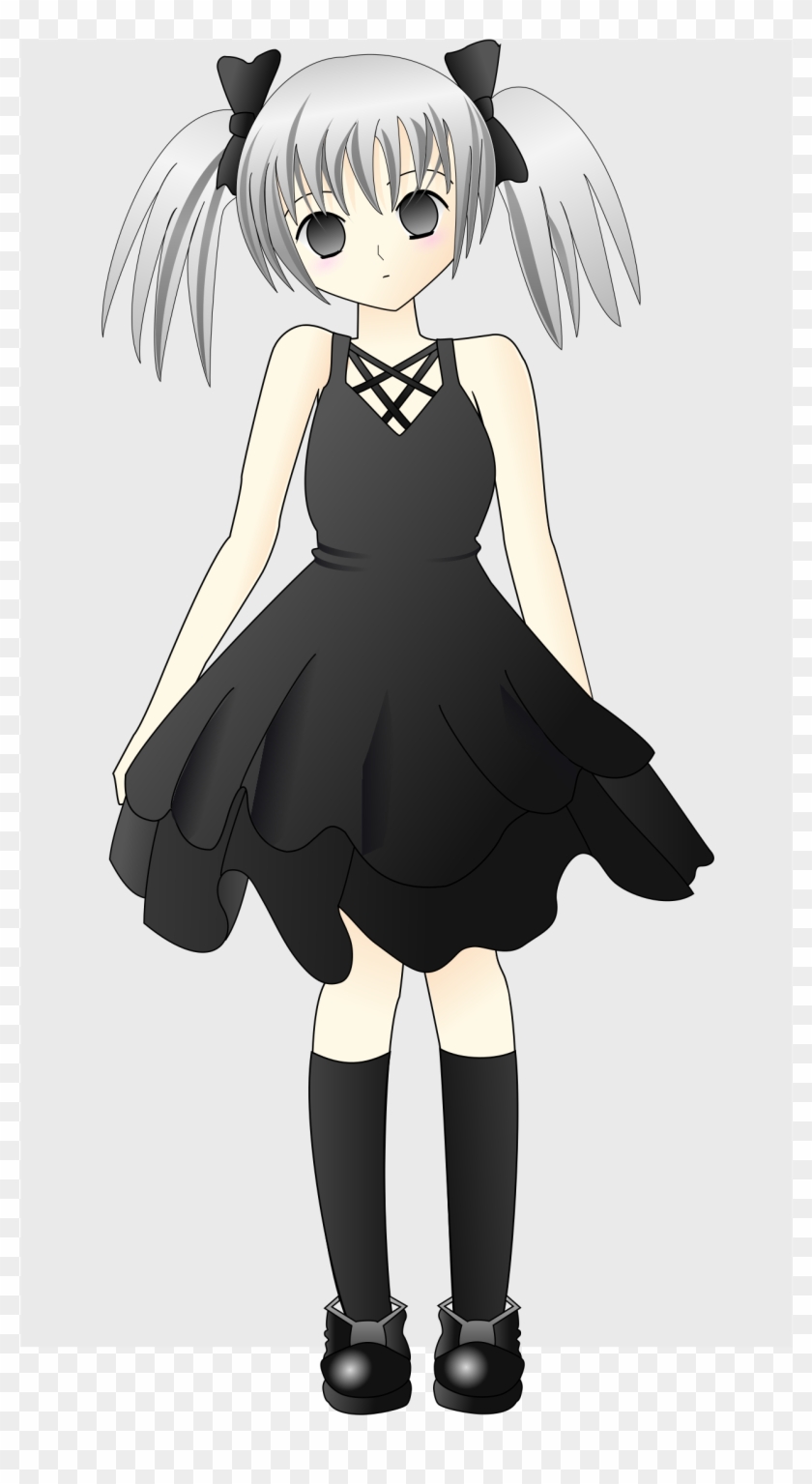 This Image Rendered As Png In Other Widths - Black Dress Clip Art #605137