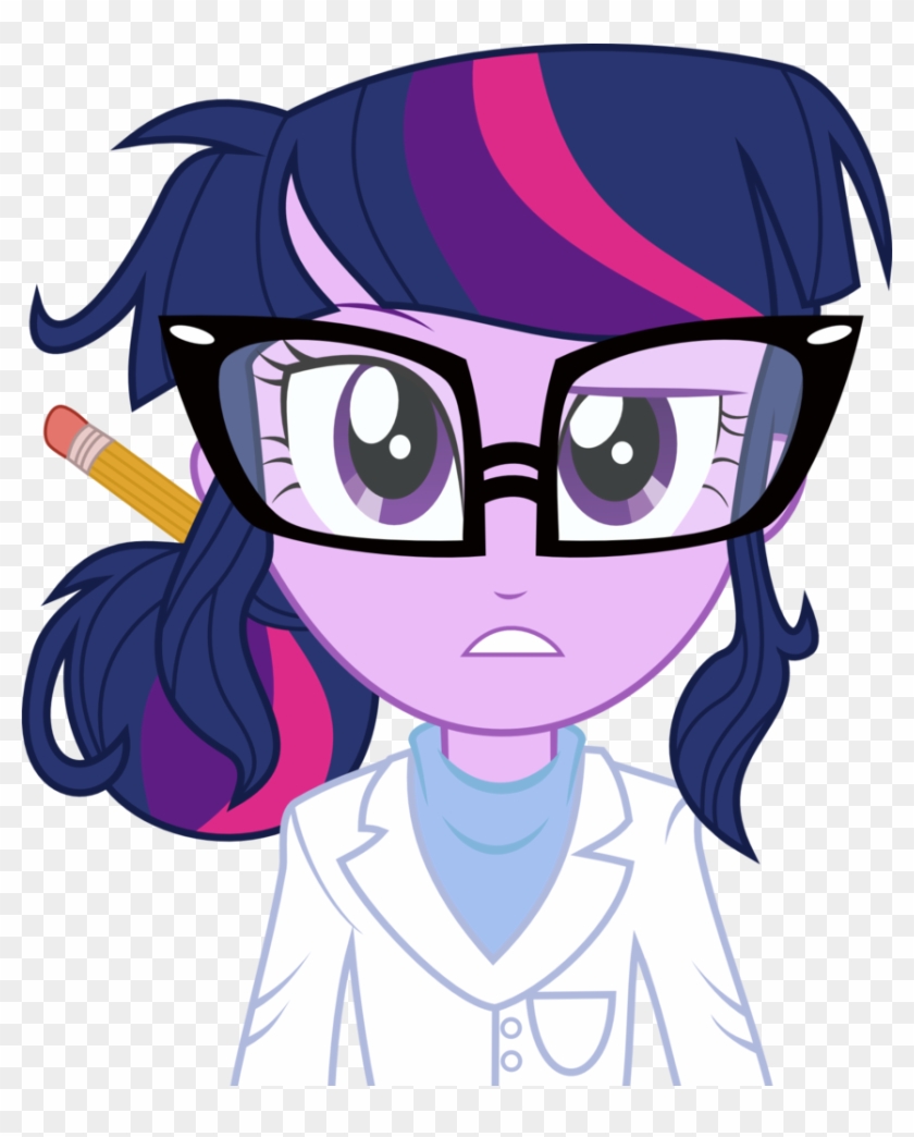 Mit Boy, Cute, Dork, Equestria Girls, Glasses, Pencil, - My Little Pony Twilight Sparkle Human #605138