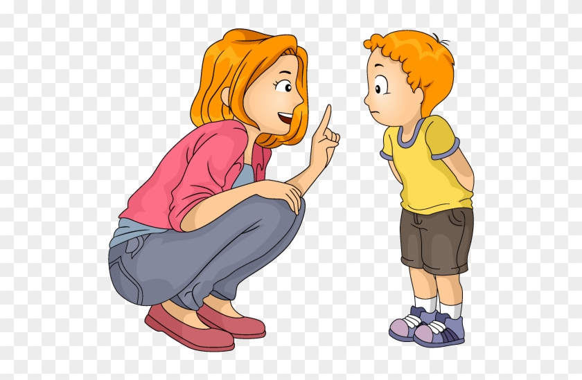 Students Talking Clip Art Download - Mother Talking To Son Clipart #605246