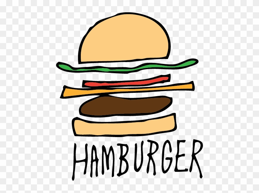 Hand Drawn Hamburger - Hand Drawn Hamburger #605347
