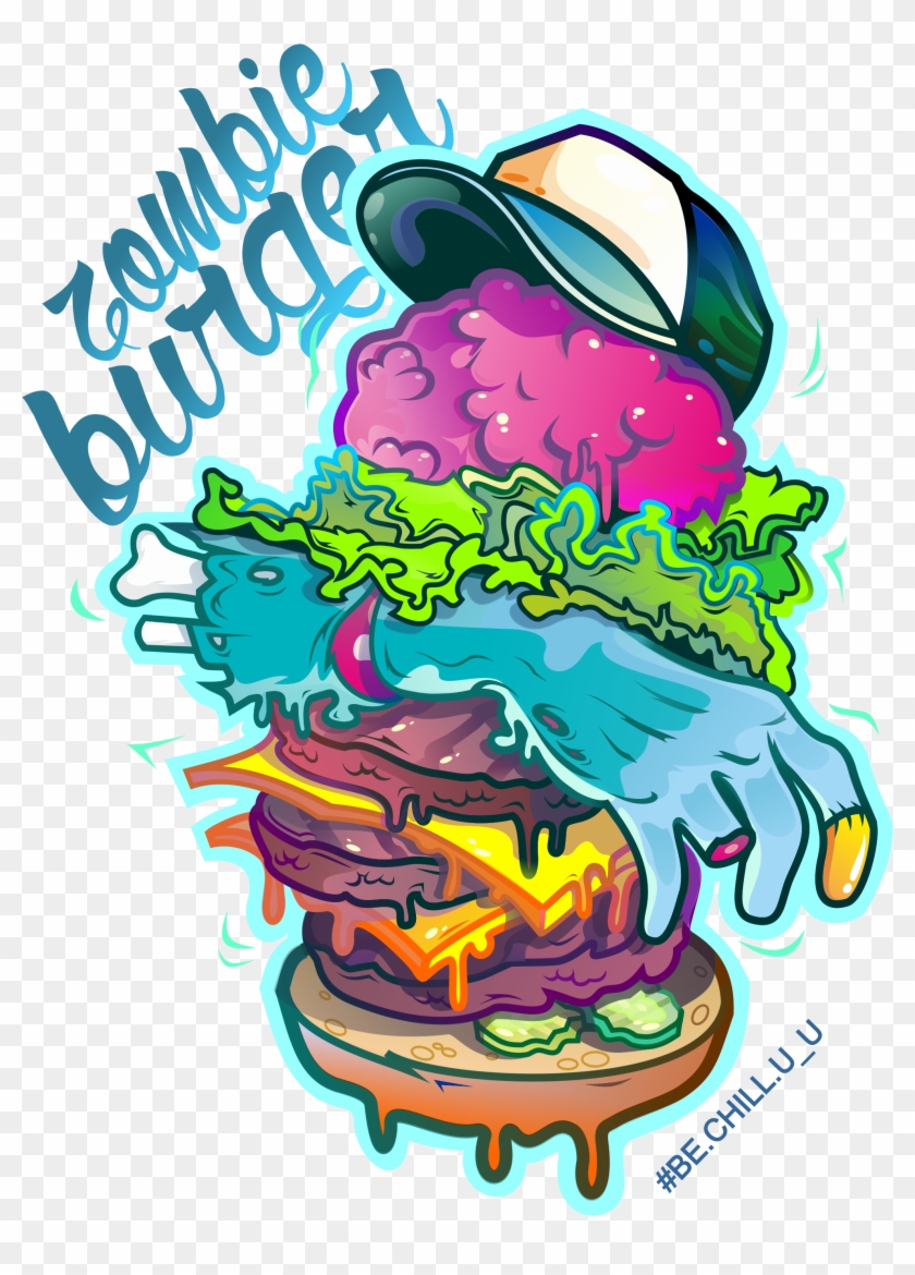 Zombie Burger By Danyadevushkin Zombie Burger By Danyadevushkin - Zombie Burger Png #605406