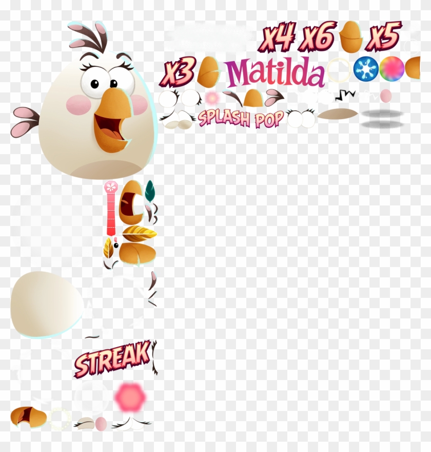 Abpop Wp Sprites 6 - Matilda Splash Pop Angry Birds #605522