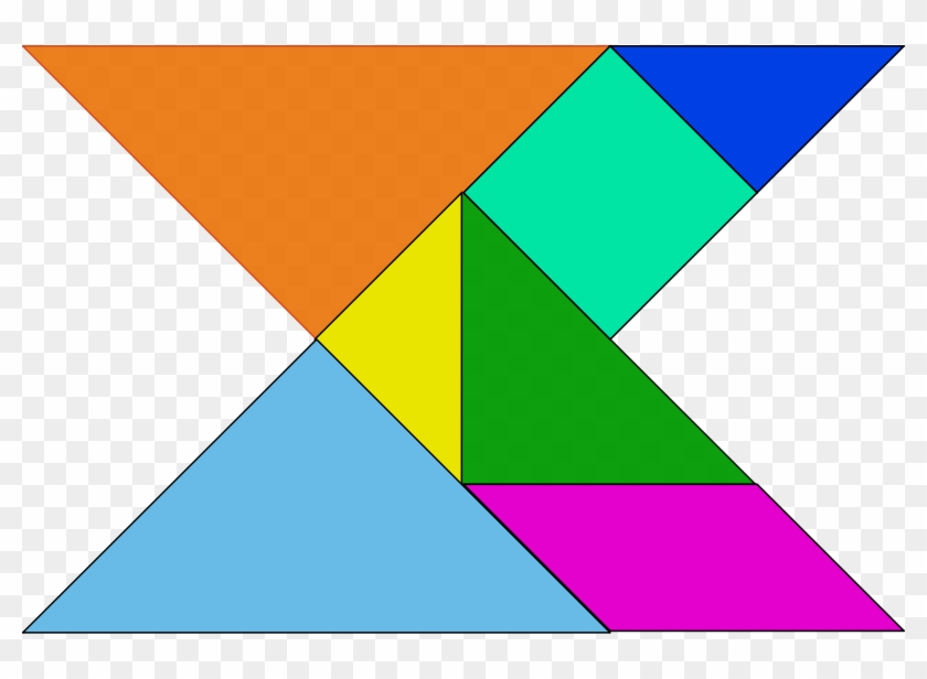 Free Vector Tangram Blocks Asian Game Clip Art - Tangram #605671