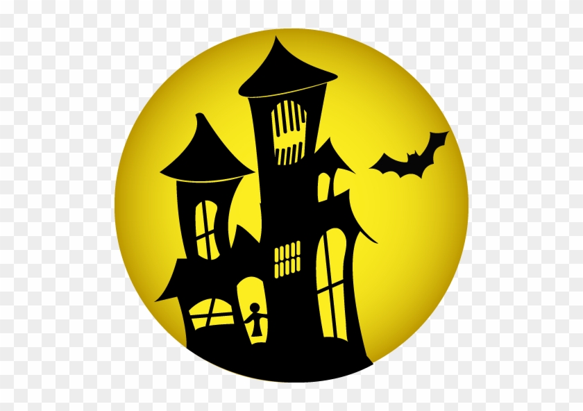 Scary House Icon, Png Clipart Image - Haunted House Icon #605693