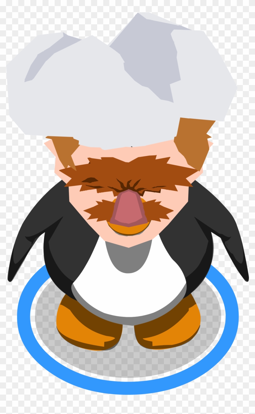 Swedish Chef Head In-game - Club Penguin 3d Penguin #605727