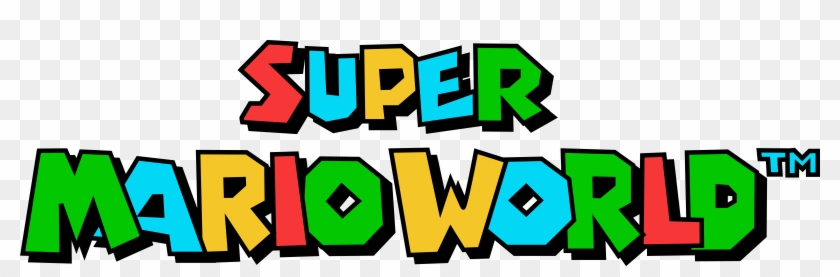 Super Mario World Logo Black And White - Super Mario Bros World Png #605753