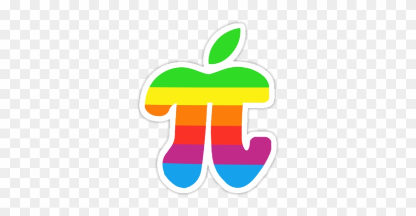 Buy 'apple Pi Sticker' By Jeff Cheung As A Sticker - Apple Pi Day #605806