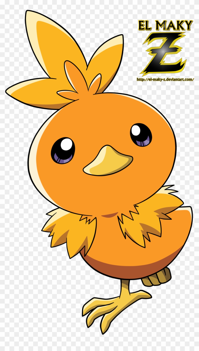 #255 Torchic By El Maky Z - Pokemon Torchic Render #605851