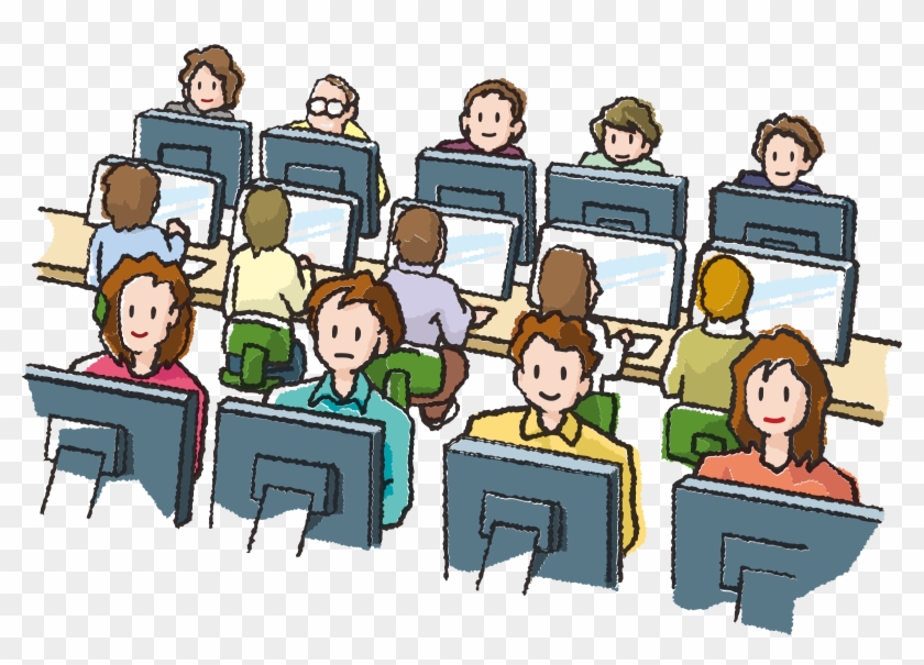 Big Image - Computers Room Clipart #605973