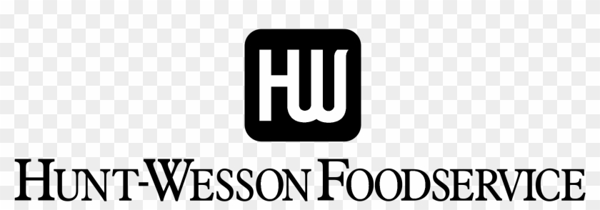 Hunt Wesson Foodservice Logo Black And White - Hunt's #606007