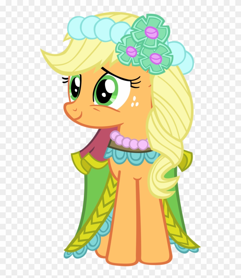 Applejack In Dress Vector By Sapphirebeam On Deviantart - Applejack #606189