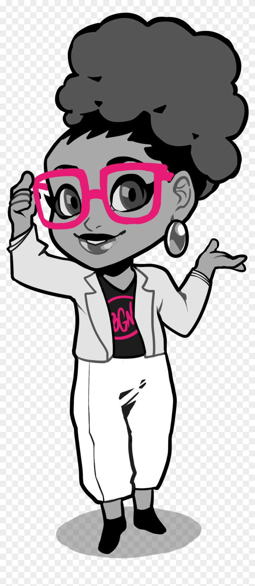 1 - Animated Black Girl Nerd #606242