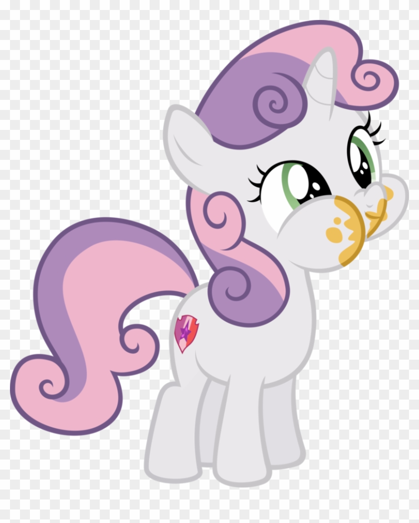 Sweetie Belle Loves Cake By Comeha - Sweetie Belle Vector #606354